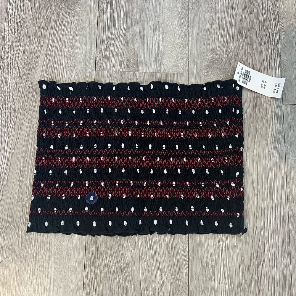 Hollister Smocked Crop Tube Top